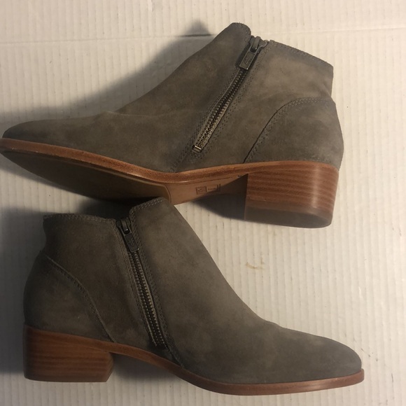 Frye Ray Belted Gray Suede Bootie EUC women’s size 9 - Picture 6 of 7